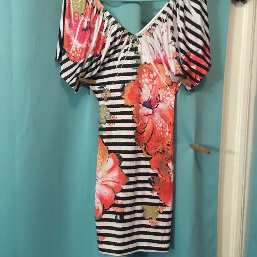 Stretchy striped dress